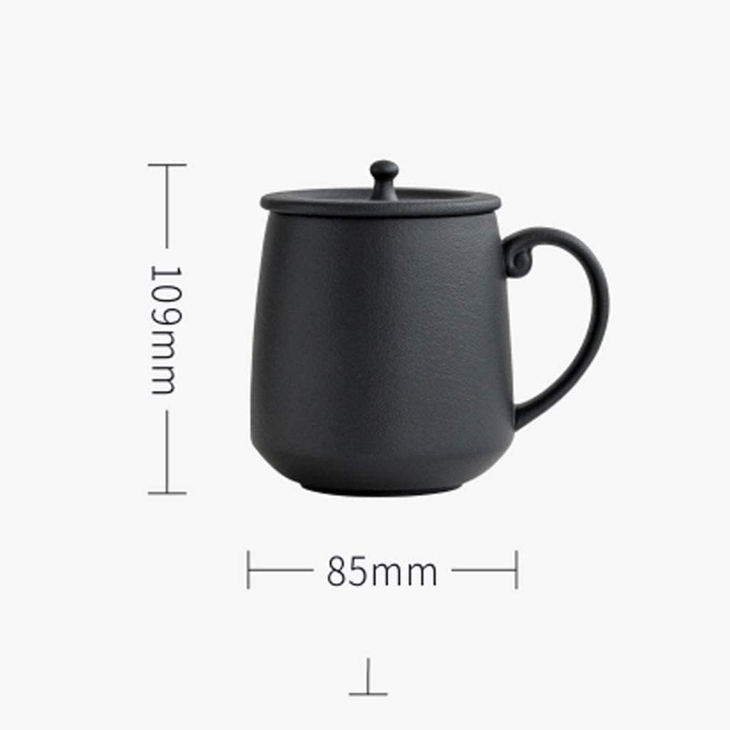 Mug Mug Ceramic Cup with Lid Simple Home Office Mugs-default - Image 2