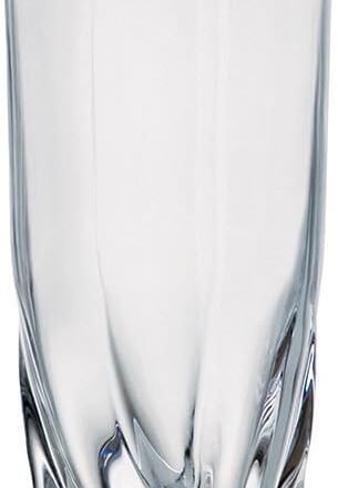 Hiball Glass - Crystal - Highball - Glasses With a Twist On The Bottom - 11.75 oz. - Made in Europe - Set of 6