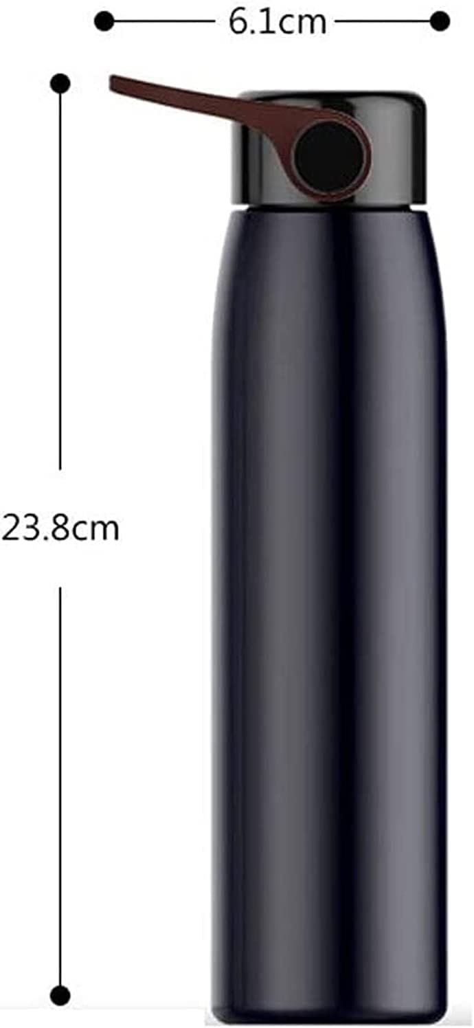 Portable Thermos Cup Kettle Fashion Stainless Steel Thermos, Portable Vacuum Travel Mug with Handle 320ml Thermos (Color : Gold) - Image 2