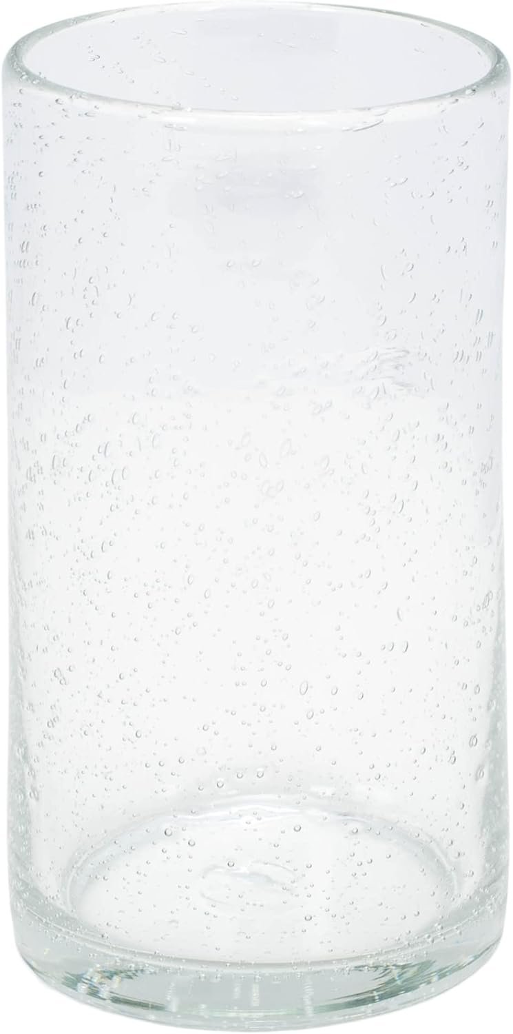 Classic Clear Bubble 18 ounce Glass Water Tumbler Set of 6 - Image 2