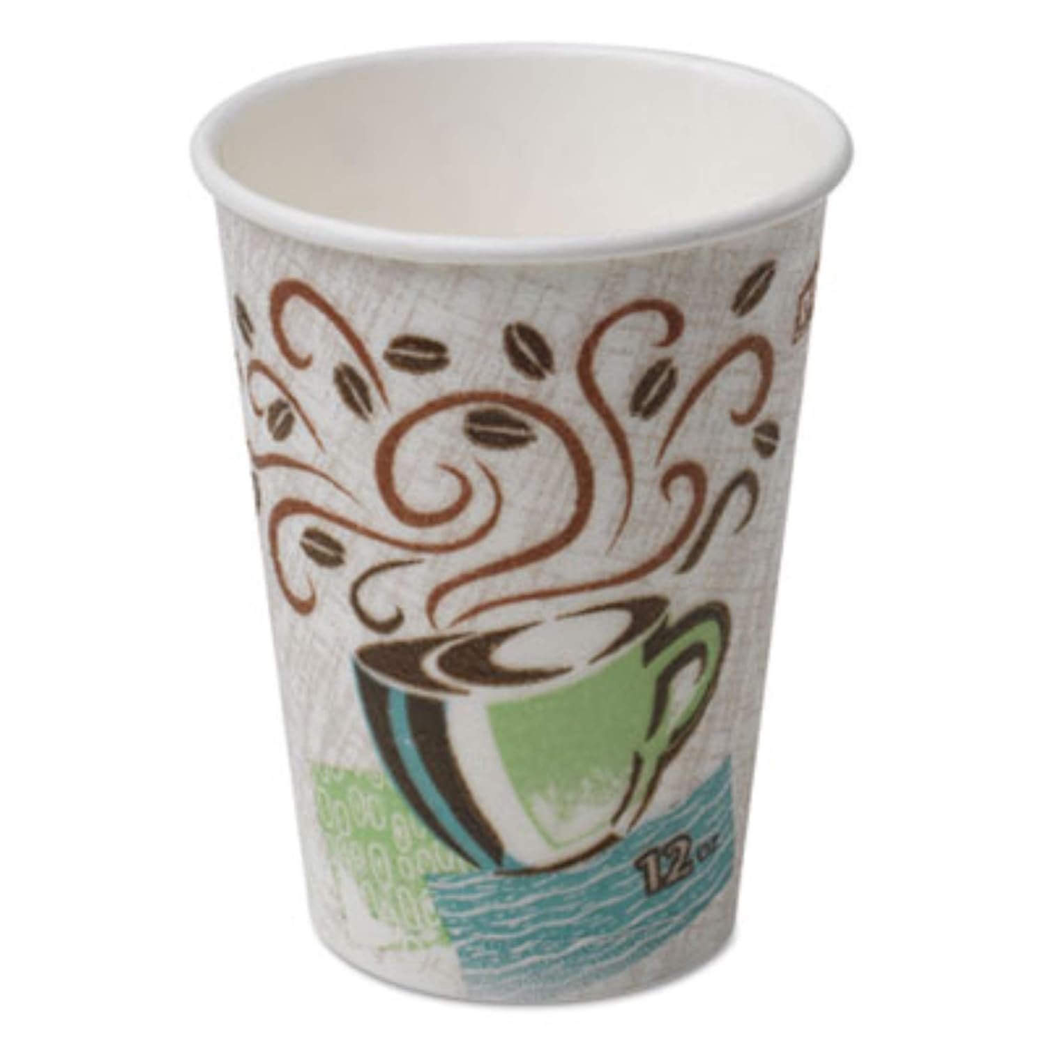 12 oz. Insulated Paper Hot Coffee Cup by , , , 160 Cups Per Case, Design - Image 2