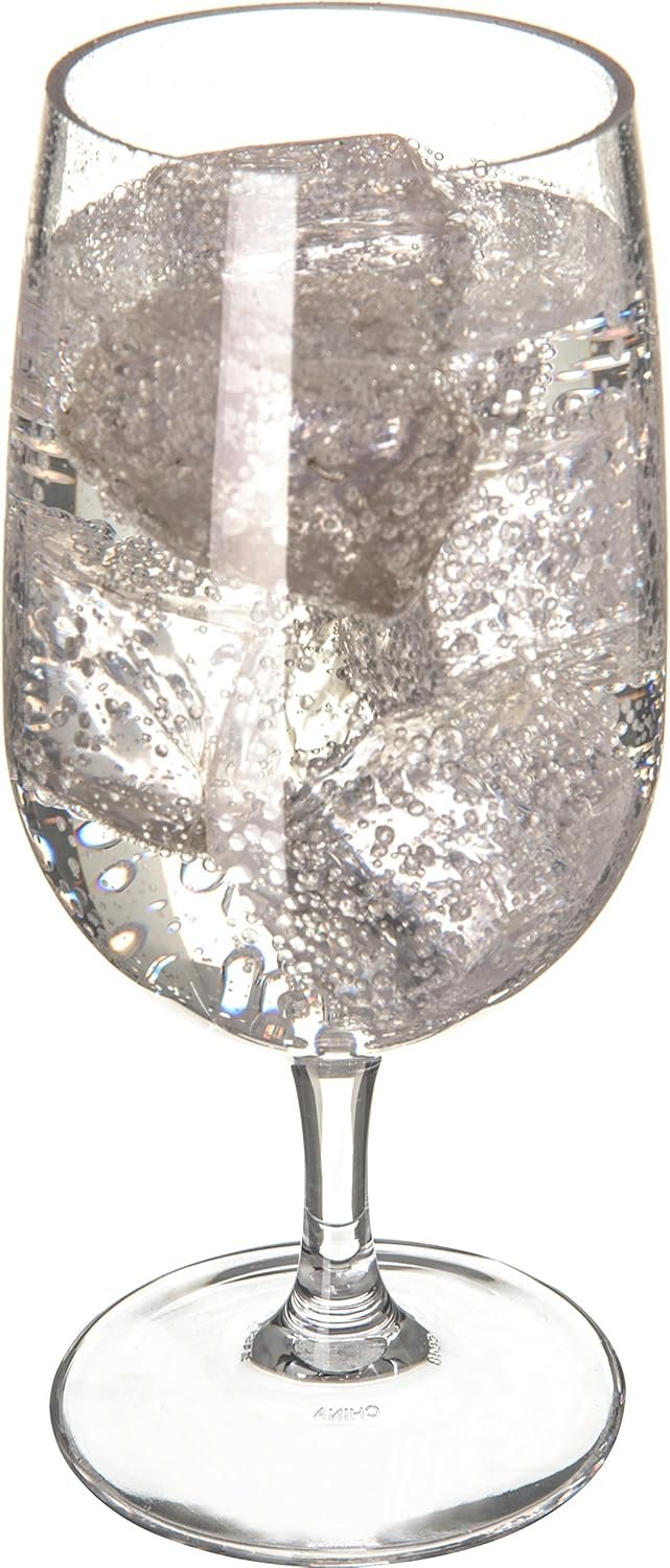 Round Glass Water Glass for Restaurants, Catering, Kitchens, Plastic, 15 Ounces, Clear, (Pack of 24) - Image 2